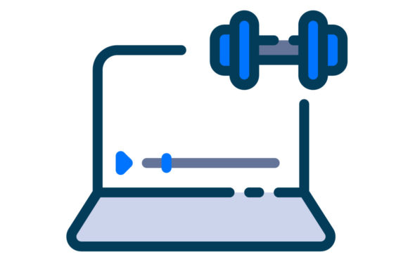 Discover the Perfect Online Workout Filled Line Icon