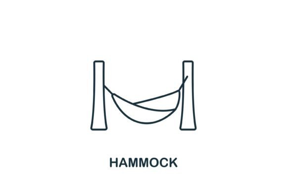 Hammock Icon: A Versatile Symbol for Outdoor Recreational Graphics