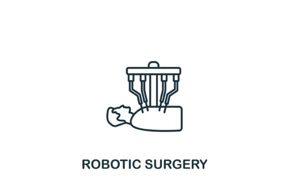 Robotic Surgery Icon: A Modern Design Essential