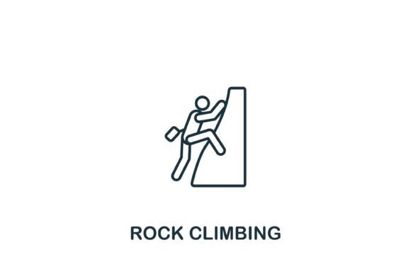 Rock Climbing Icon: Elevate Your Design