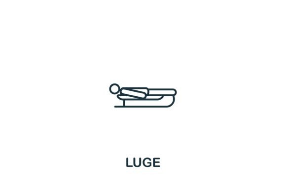 Simple and Versatile Luge Icon for Design