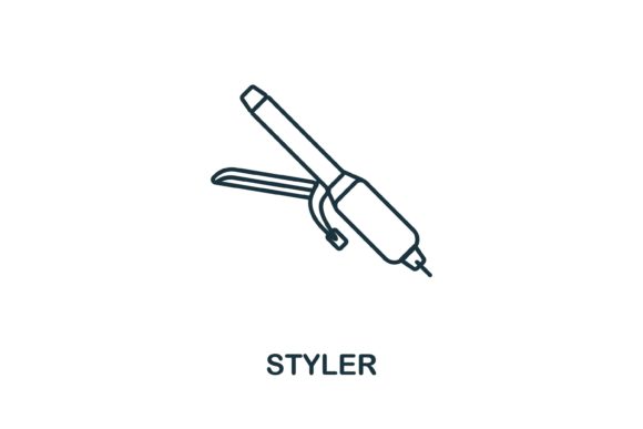 Styler Icon: A Versatile Graphic Solution for Hairdressers and Designers