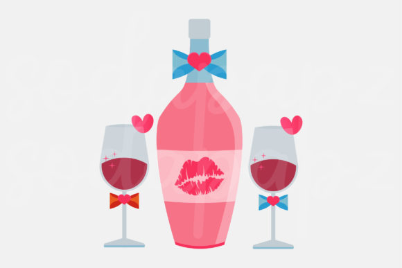 Valentines - Champagne: A Versatile Icon for Your Creative Projects