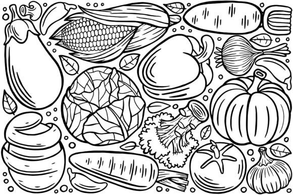 Vegetables Doodle Vector Illustration: A Versatile Tool for Creative Projects