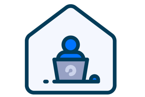 Welcome to Our Special Collection: Work from Home Filled Line Icon